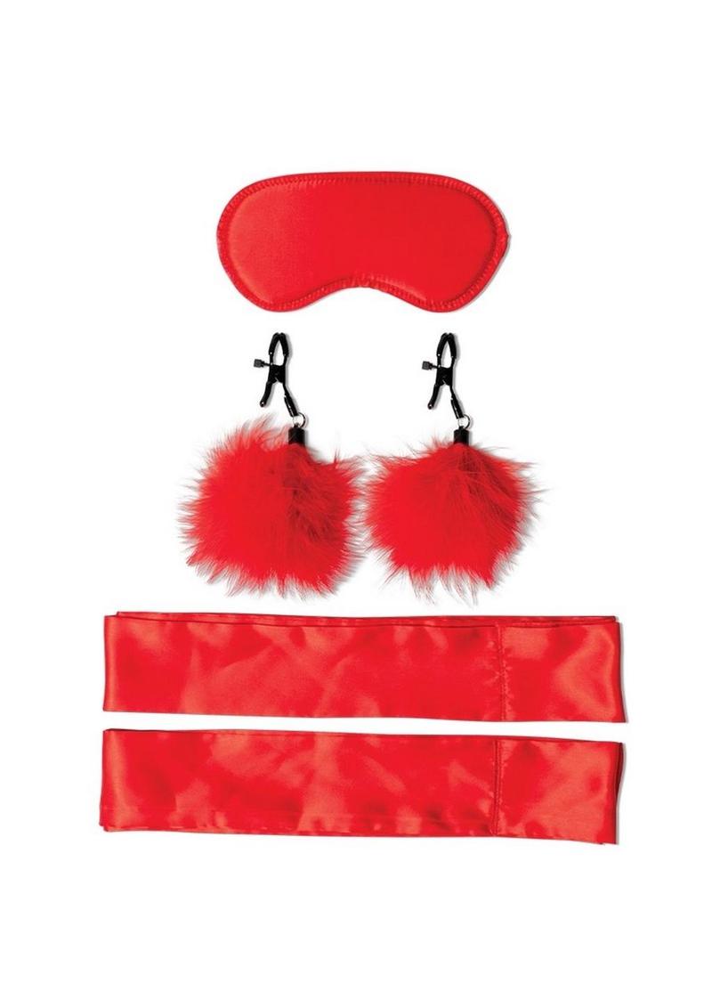 Sex & Mischief Amor Bondage Beginner Kit - Red/Black