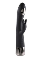 Heat Up & Chill Rechargeable Silicone Heating and Cooling G-Spot Dual Stim Vibrator - Black