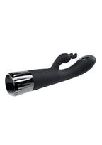 Heat Up & Chill Rechargeable Silicone Heating and Cooling G-Spot Dual Stim Vibrator - Black