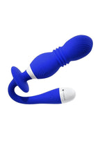 Gender X Play Ball Rechargeable Silicone Thrusting Probe - Blue