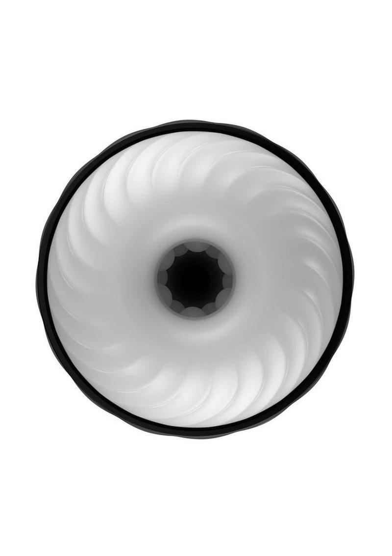 Svakom Sam Neo Silicone Interactive Rechargeable Masturbator - Black/White