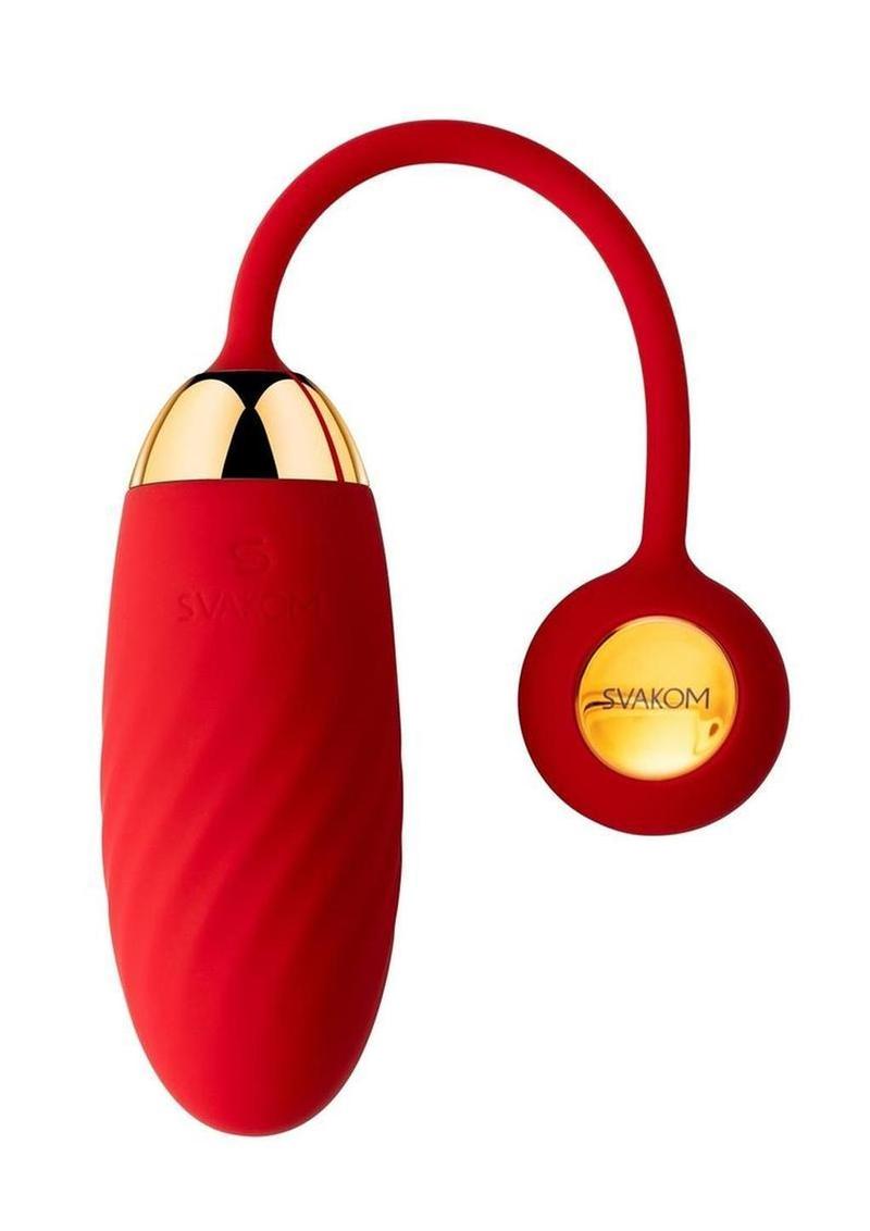 Svakom Ella Neo Silicone Interactive Bullet Vibrator - Red/Gold