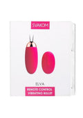 Svakom Elva Bullet Vibrator with Remote Control - Plum Red/Gold