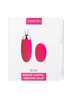 Svakom Elva Bullet Vibrator with Remote Control - Plum Red/Gold