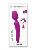 R-evolution Rechargeable Silicone Wand with Attachment - Sweet Orchid