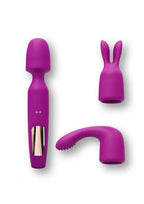 R-evolution Rechargeable Silicone Wand with Attachment - Sweet Orchid