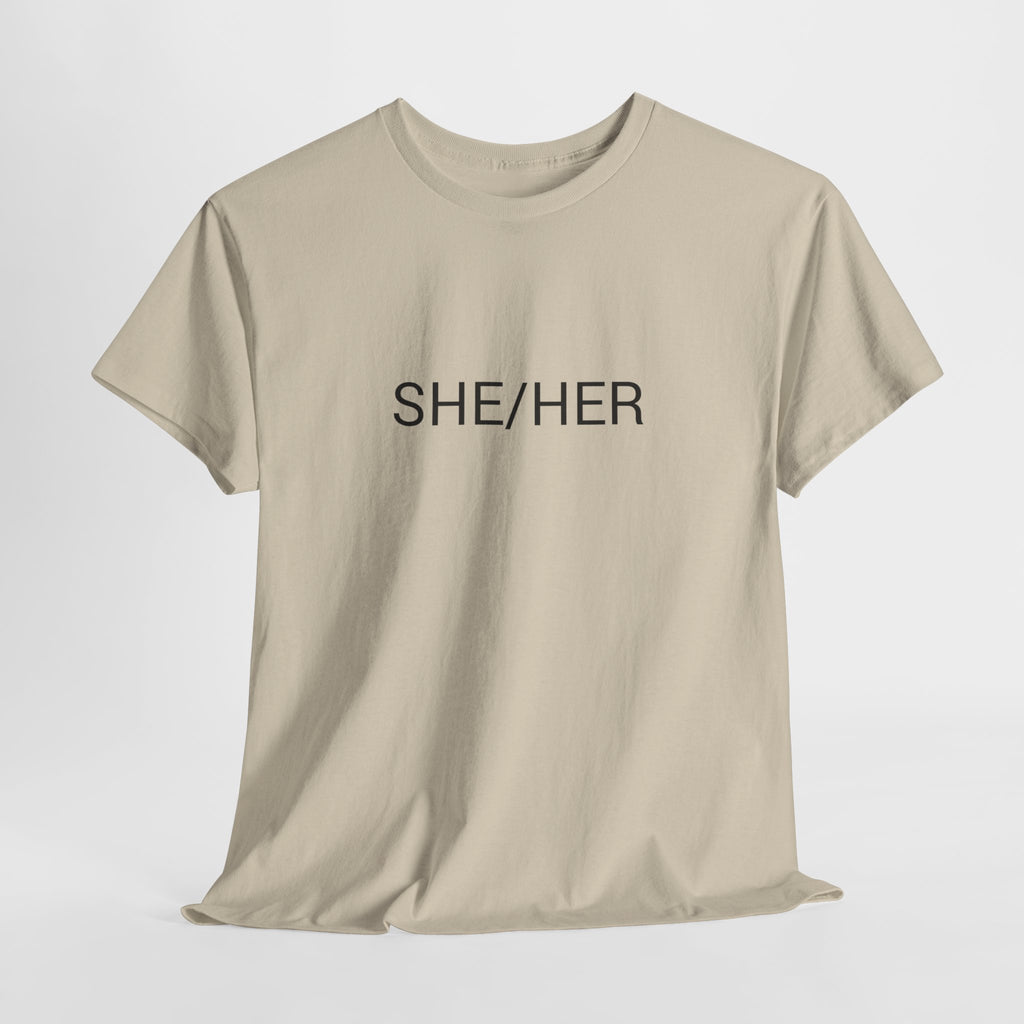 SHE/HER TEE BY CULTUREEDIT AVAILABLE IN 13 COLORS