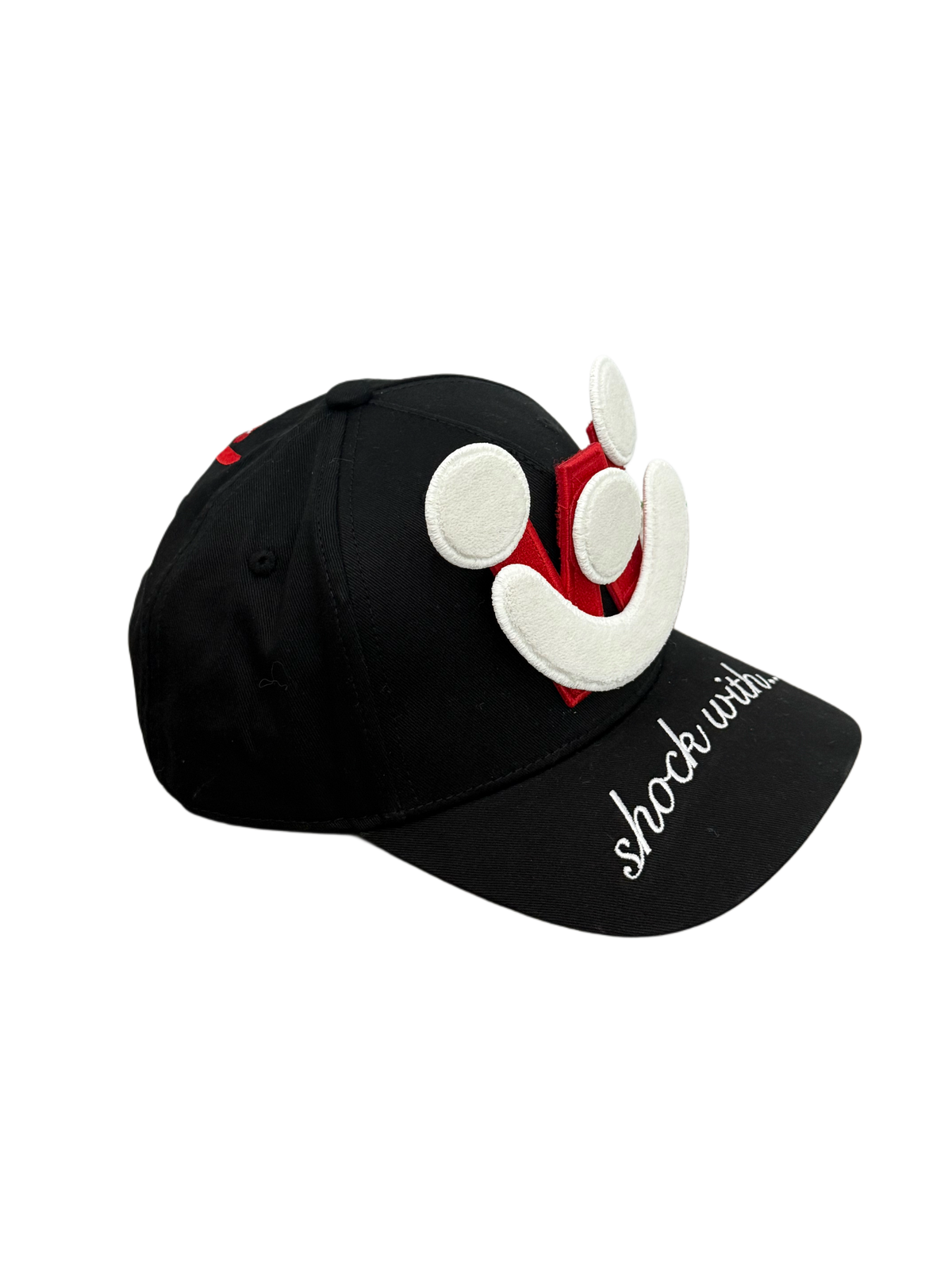 Smiley Cap in Black by Walter van Beirendonck