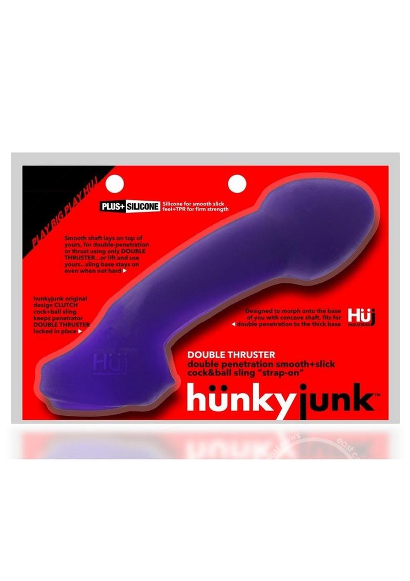 Hunkyjunk double thruster double penetrator sling - plum ice purple CULTUREEDIT Hunkyjunk double thruster double penetrator sling - plum ice purple CULTUREEDIT