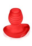 Oxballs Glowhole Hollow Buttplug with LED Insert - SMALL - Red Morph