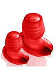 Oxballs Glowhole Hollow Buttplug with LED Insert - SMALL - Red Morph