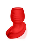 Oxballs Glowhole Hollow Buttplug with LED Insert - Large - Red Morph