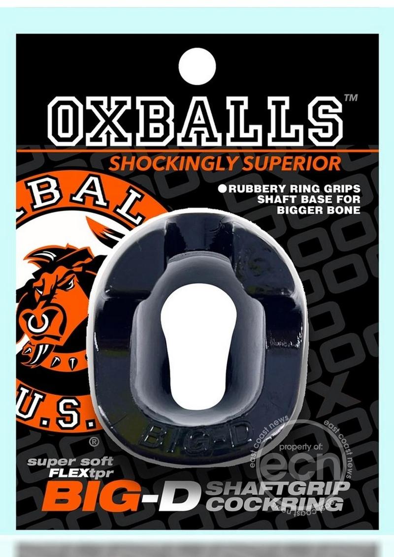 Oxballs Big-D Shaft Grip Cock Ring - Black
