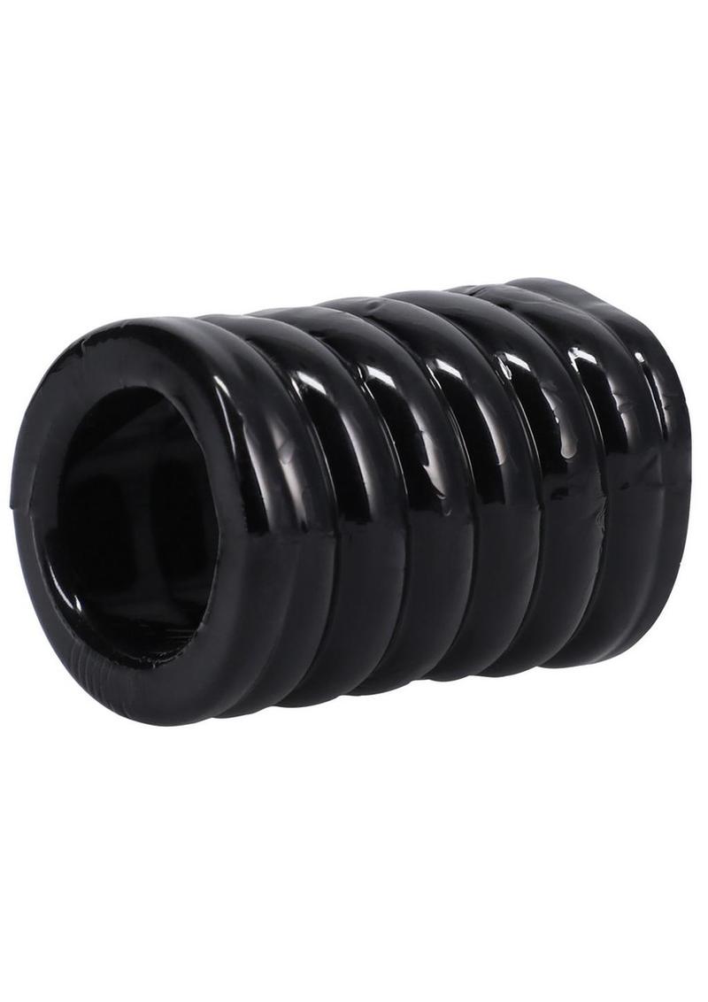 Rock Solid The Cage Textured Cock Cage - Black