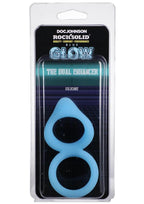 Rock Solid Dual Enhancer Glow in the Dark Silicone Ring - Blue