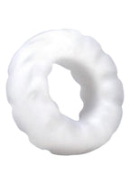 Rock Solid Fat Tire Silicone Cock Ring - White