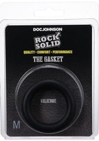 Rock Solid The Silicone Gasket Cock Ring - Medium - Black