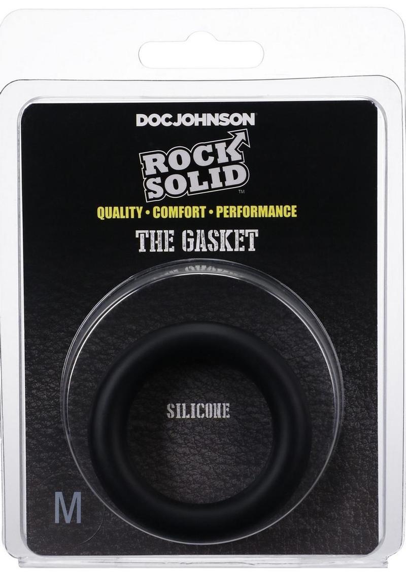 Rock Solid The Silicone Gasket Cock Ring - Medium - Black