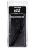 Rock Solid The Lasso Single Lock Adjustable Silicone Cock Tie - Black