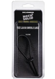 Rock Solid The Lasso Double Lock Adjustable Silicone Cock Tie - Black