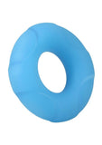 Rock Solid Lifesaver Glow in the Dark Silicone Cock Ring - Blue