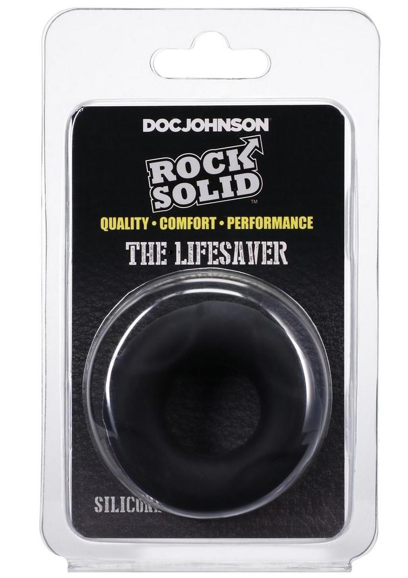 Rock Solid Lifesaver Silicone Cock Ring - White