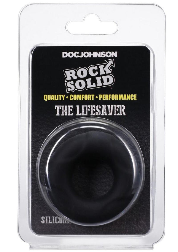 Rock Solid Lifesaver Silicone Cock Ring - White