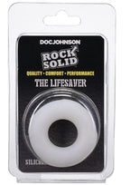 Rock Solid Lifesaver Silicone Cock Ring - Black