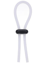 Rock Solid The Lasso Double Lock Adjustable Silicone Cock Tie - Black