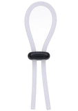 Rock Solid The Lasso Double Lock Adjustable Silicone Cock Tie - Black