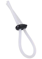 Rock Solid The Lasso Double Lock Adjustable Silicone Cock Tie - Black
