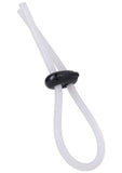 Rock Solid The Lasso Double Lock Adjustable Silicone Cock Tie - Black