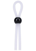 Rock Solid The Lasso Single Lock Adjustable Silicone Cock Tie - Black