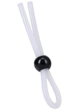 Rock Solid The Lasso Single Lock Adjustable Silicone Cock Tie - Black