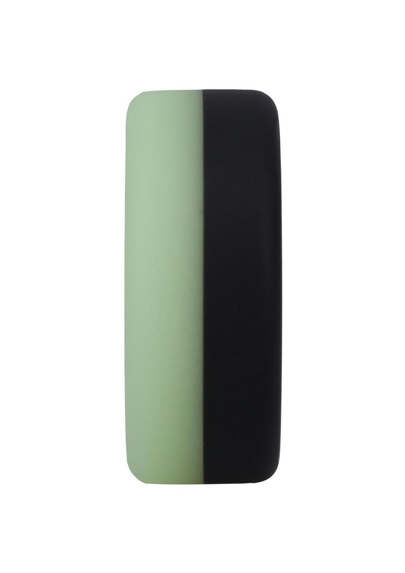 Rock Solid The Big O Glow in the Dark Silicone Cock Ring - Green/Black