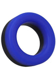 Rock Solid The Big O Silicone Cock Ring - Blue/Black