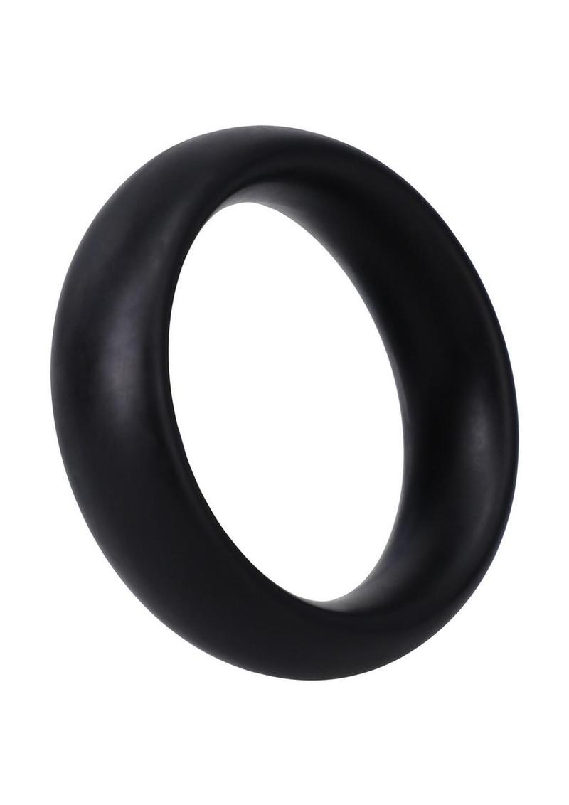 Rock Solid The Silicone Collar Cock Ring - Large - Black