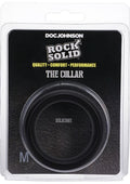 Rock Solid The Silicone Collar Cock Ring - Medium - Black