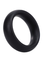 Rock Solid The Silicone Collar Cock Ring - Medium - Black