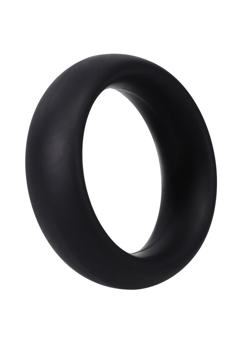 Rock Solid The Silicone Collar Cock Ring - Small - Black