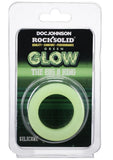 Rock Solid The Big O Glow in the Dark Silicone Cock Ring - Green