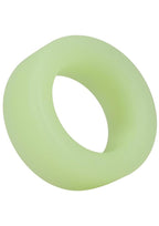 Rock Solid The Big O Glow in the Dark Silicone Cock Ring - Green