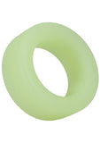 Rock Solid The Big O Glow in the Dark Silicone Cock Ring - Green