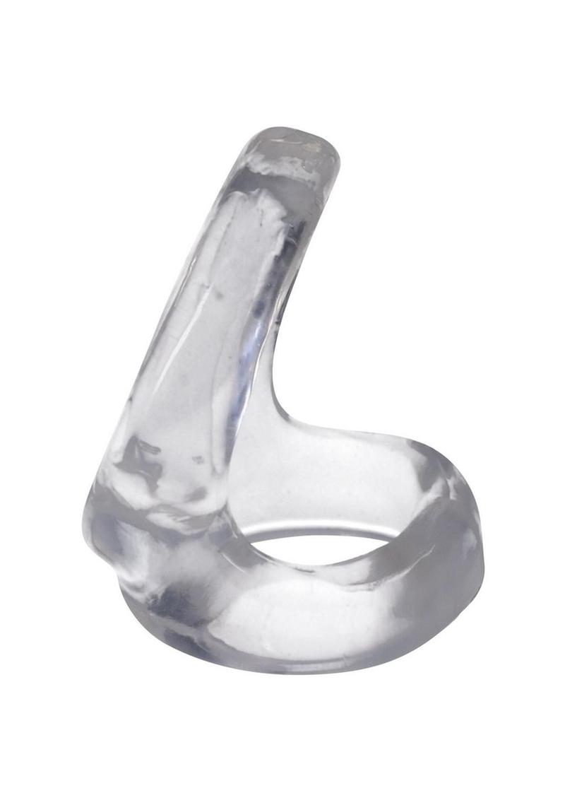 Rock Solid The Hoist Dual Cock Ring - Clear