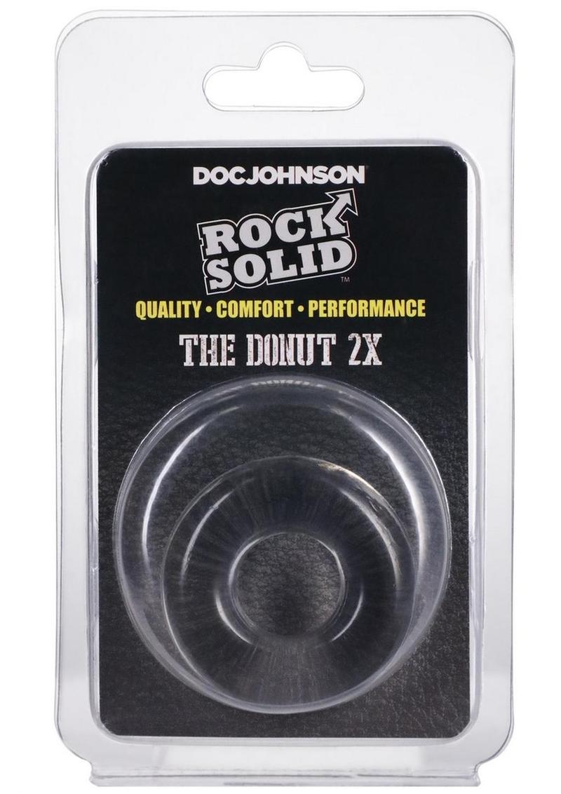 Rock Solid The 2X Donut Cock Ring - Clear