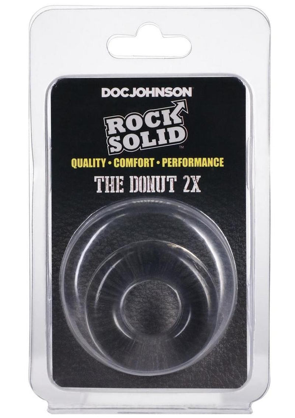 Rock Solid The 2X Donut Cock Ring - Clear