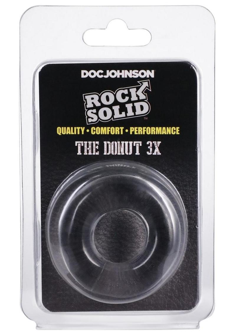 Rock Solid The 3X Donut Cock Ring - Clear