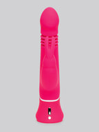 Happy Rabbit Thrusting Realistic Silicone Rabbit Vibrator - Pink