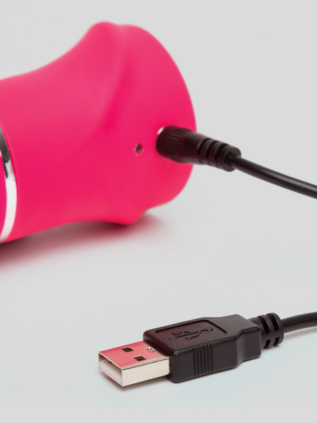 Happy Rabbit Thrusting Realistic Silicone Rabbit Vibrator - Pink