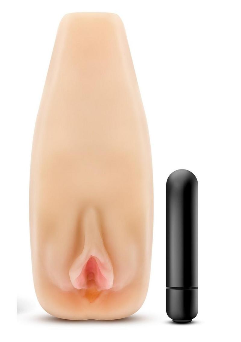 M Elite Soft and Wet Natasha Realistic Vagina Masturbator - Vanilla